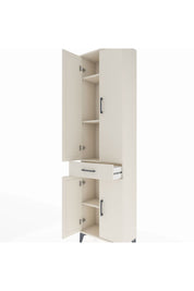 Arges Dolap 4 Raflı Tek Çekmeceli 4 Kapaklı 60x30x221 Aytaşı-Aytaşı