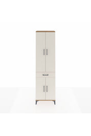 Arges Dolap 4 Raflı Tek Çekmeceli 4 Kapaklı 60x30x221 Çam-Aytaşı