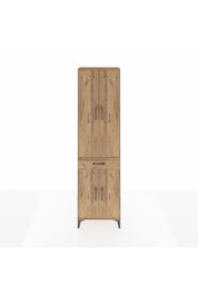 Arges Dolap 4 Raflı Tek Çekmeceli 4 Kapaklı 60x30x221 Çam-Çam