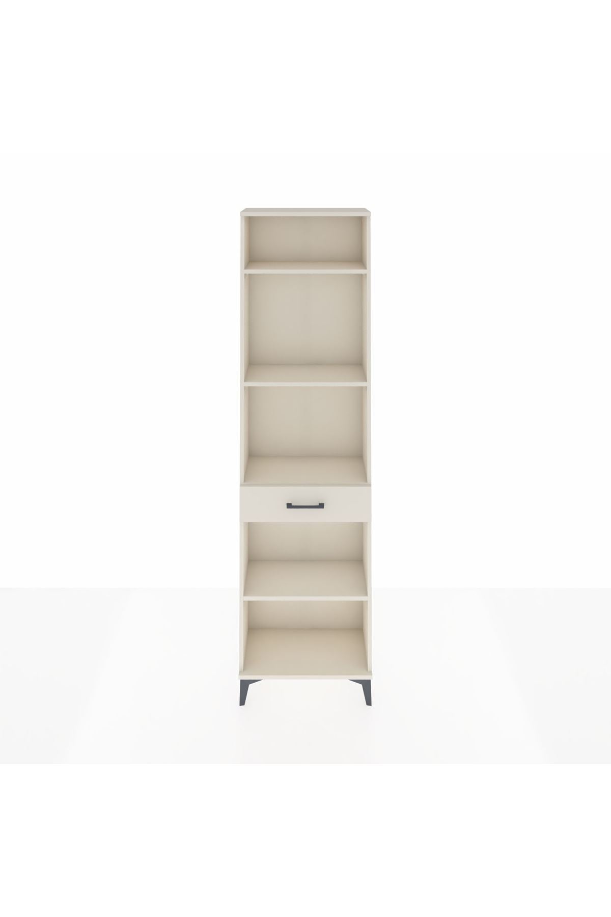 Arges Dolap 4 Raflı Tek Çekmeceli 60x30x221 Aytaşı-Aytaşı