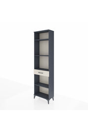 Arges Dolap 4 Raflı Tek Çekmeceli 60x30x221 Antrasit-Aytaşı