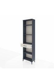 Arges Dolap 4 Raflı Tek Çekmeceli 60x30x221 Antrasit-Aytaşı