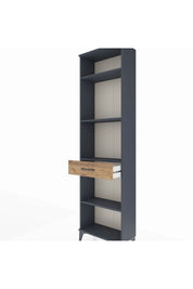 Arges Dolap 4 Raflı Tek Çekmeceli 60x30x221 Antrasit-Çam