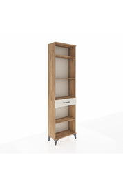 Arges Dolap 4 Raflı Tek Çekmeceli 60x30x221 Çam-Aytaşı