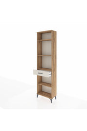 Arges Dolap 4 Raflı Tek Çekmeceli 60x30x221 Çam-Aytaşı