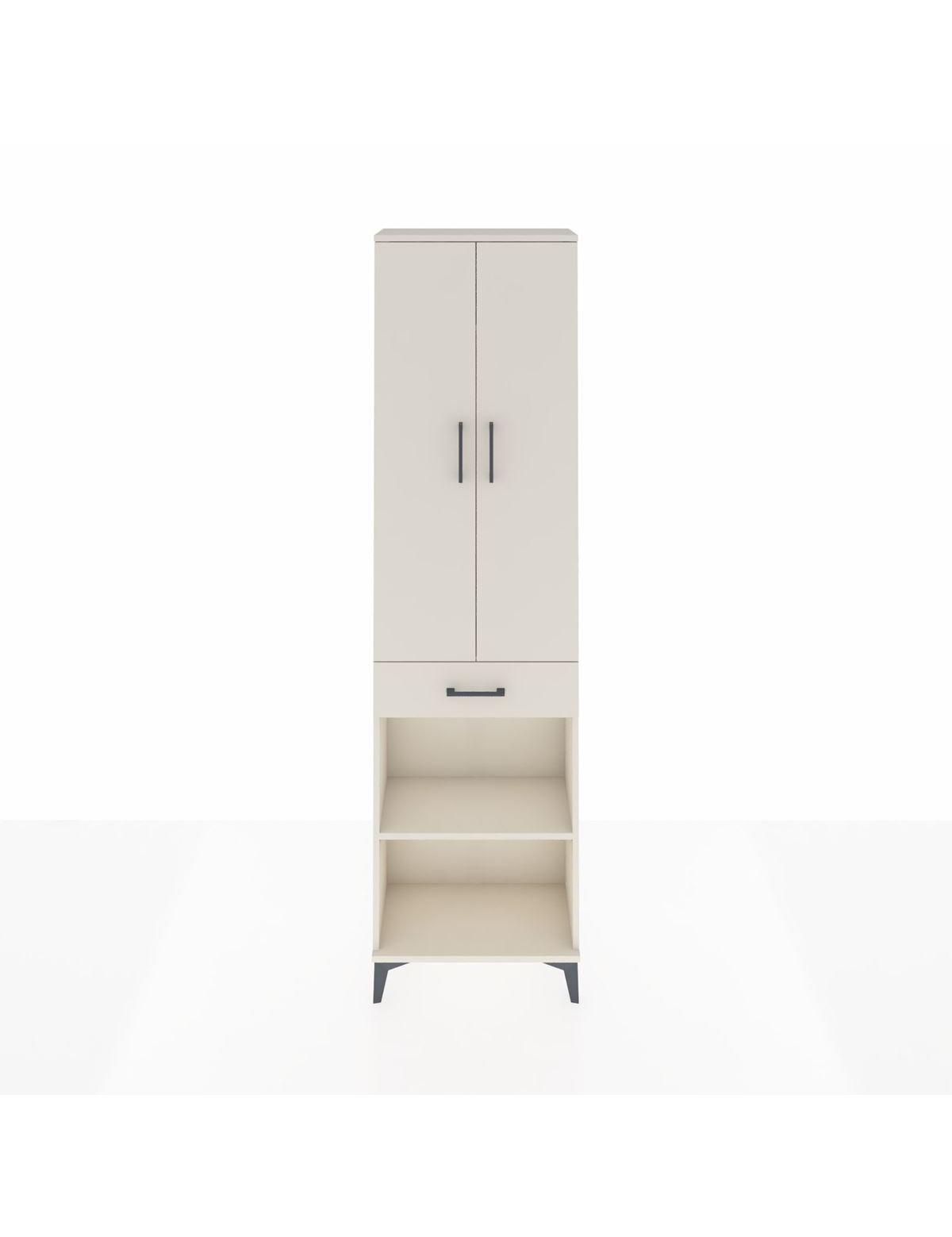 Arges Dolap 3 Raflı Tek Çekmeceli Tek Askılı 60x30x221 Aytaşı-Aytaşı