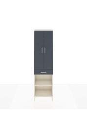 Arges Dolap 3 Raflı Tek Çekmeceli Tek Askılı 60x30x221 Aytaşı-Antrasit