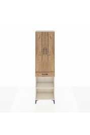 Arges Dolap 3 Raflı Tek Çekmeceli Tek Askılı 60x30x221 Aytaşı-Çam