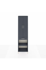Arges Dolap 3 Raflı Tek Çekmeceli Tek Askılı 60x30x221