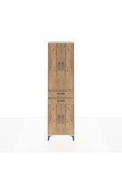 Arges Dolap 3 Raflı 2 Çekmeceli Tek Askılı 60x30x221 Aytaşı-Çam