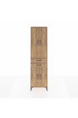 Arges Dolap 3 Raflı 2 Çekmeceli Tek Askılı 60x30x221