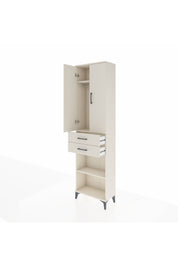 Arges Dolap 3 Raflı 2 Çekmeceli Tek Askılı 60x30x221 Aytaşı-Aytaşı
