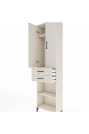 Arges Dolap 3 Raflı 2 Çekmeceli Tek Askılı 60x30x221 Aytaşı-Aytaşı