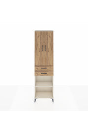 Arges Dolap 3 Raflı 2 Çekmeceli Tek Askılı 60x30x221 Aytaşı-Çam