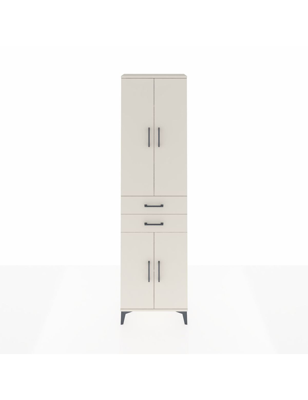 Arges Dolap 4 Raflı 2 Çekmeceli 4 Kapaklı 60x30x221 Aytaşı-Aytaşı