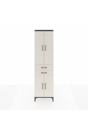 Arges Dolap 4 Raflı 2 Çekmeceli 4 Kapaklı 60x30x221 Antrasit-Aytaşı