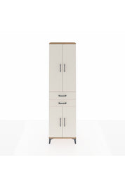 Arges Dolap 4 Raflı 2 Çekmeceli 4 Kapaklı 60x30x221 Çam-Aytaşı