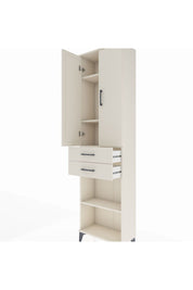 Arges Dolap 4 Raflı 2 Çekmeceli 2 Kapaklı 60x30x221 Aytaşı-Aytaşı