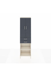 Arges Dolap 4 Raflı 2 Çekmeceli 2 Kapaklı 60x30x221 Aytaşı-Antrasit