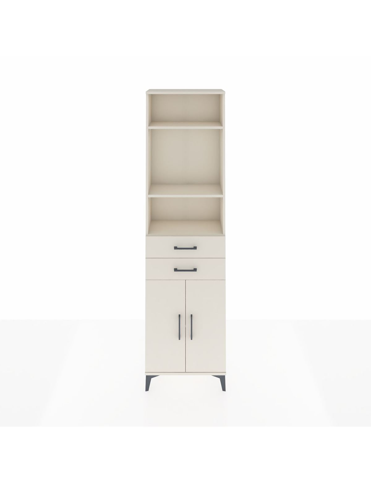 Arges Dolap 4 Raflı 2 Çekmeceli 2 Kapaklı 60x30x221 Aytaşı-Aytaşı