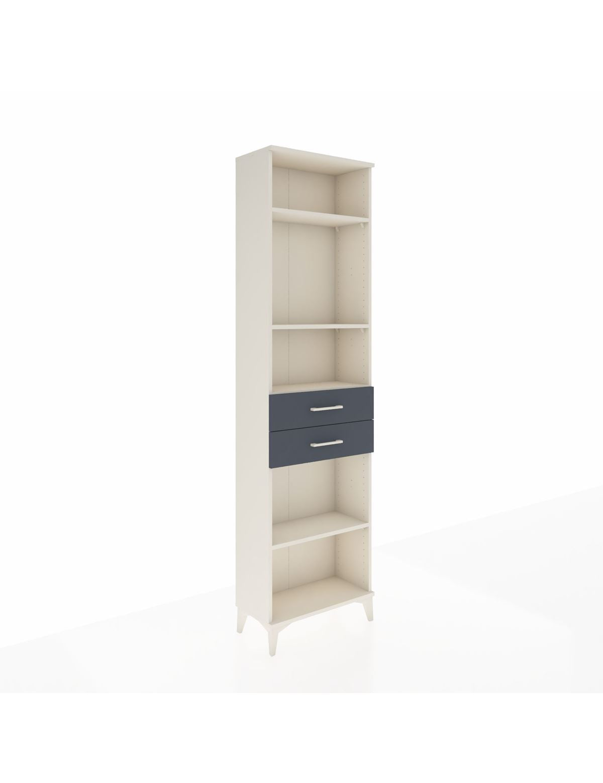 Arges Dolap 4 Raflı 2 Çekmeceli 60x30x221 Aytaşı-Antrasit