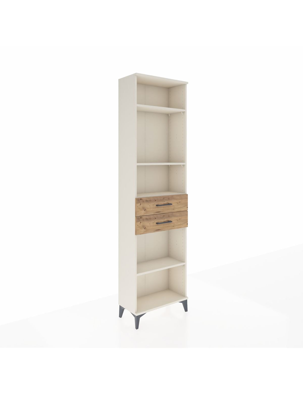 Arges Dolap 4 Raflı 2 Çekmeceli 60x30x221 Aytaşı-Çam