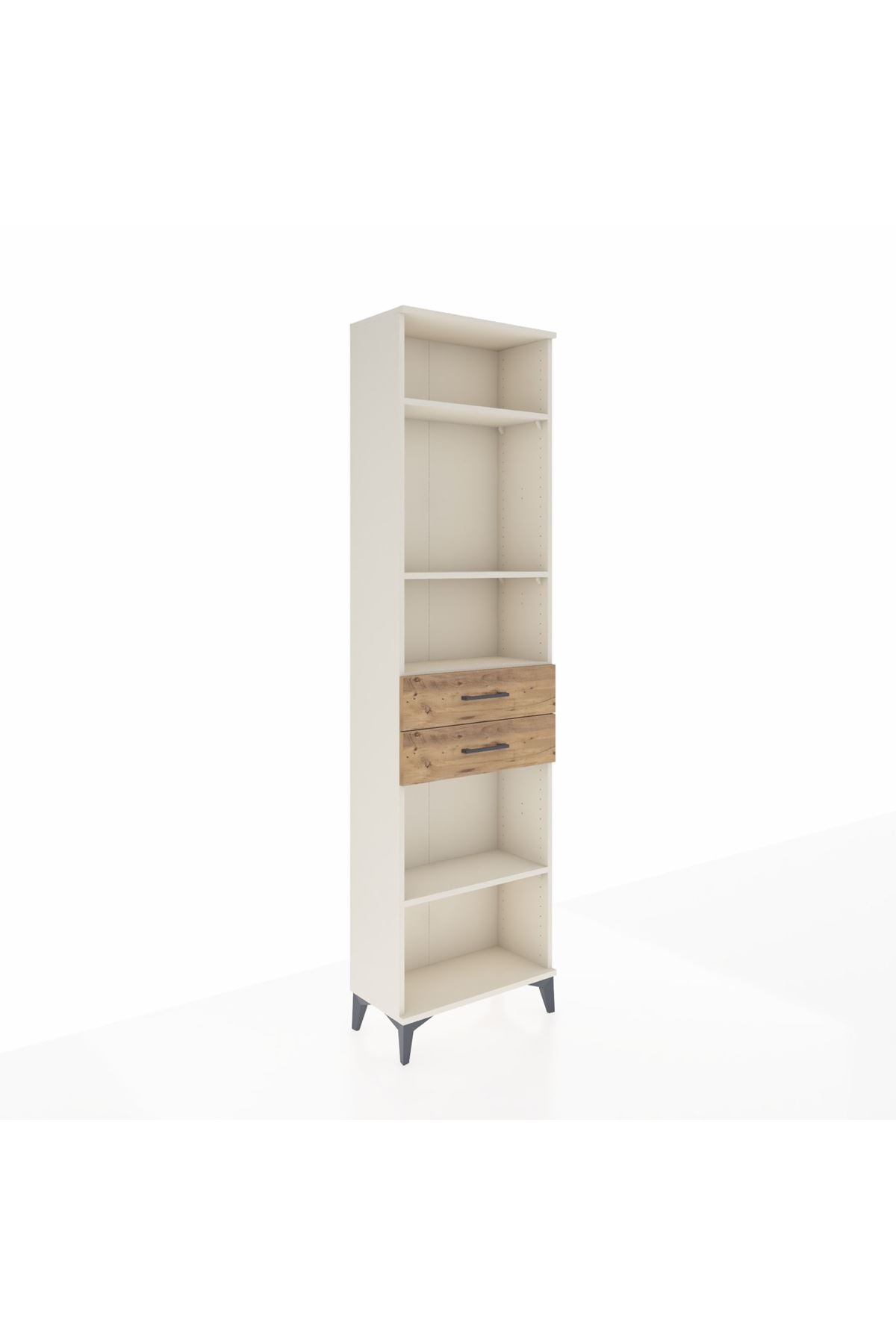 Arges Dolap 4 Raflı 2 Çekmeceli 60x30x221 Aytaşı-Çam