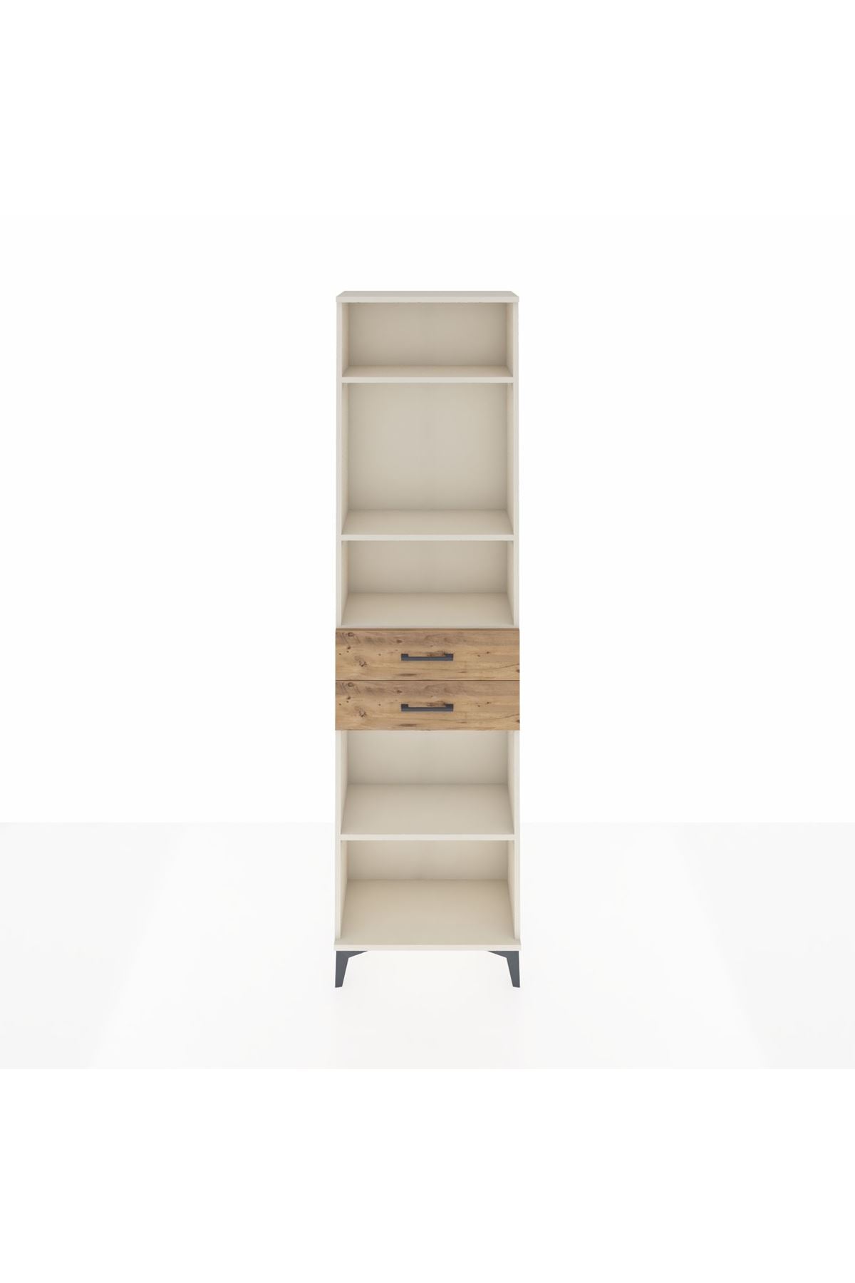 Arges Dolap 4 Raflı 2 Çekmeceli 60x30x221 Aytaşı-Çam