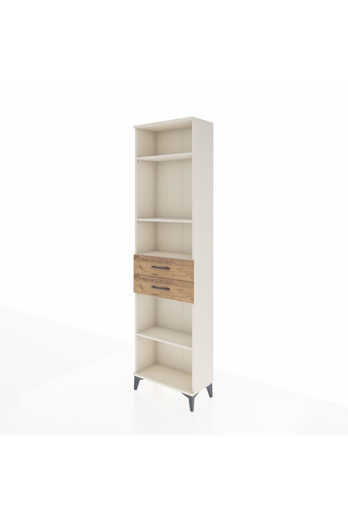 Arges Dolap 4 Raflı 2 Çekmeceli 60x30x221 Aytaşı-Çam