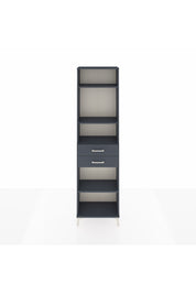 Arges Dolap 4 Raflı 2 Çekmeceli 60x30x221 Antrasit-Antrasit