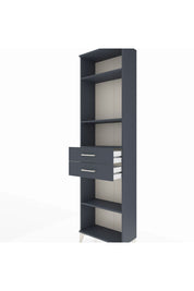 Arges Dolap 4 Raflı 2 Çekmeceli 60x30x221 Antrasit-Antrasit