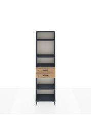 Arges Dolap 4 Raflı 2 Çekmeceli 60x30x221 Antrasit-Çam