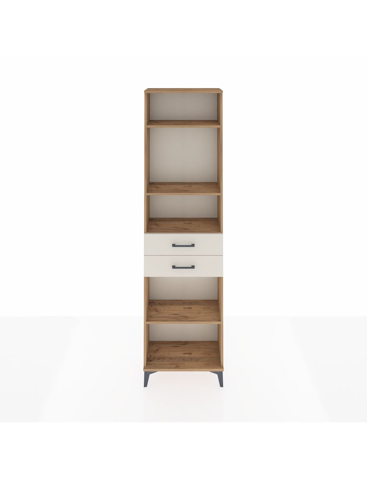 Arges Dolap 4 Raflı 2 Çekmeceli 60x30x221 Çam-Aytaşı