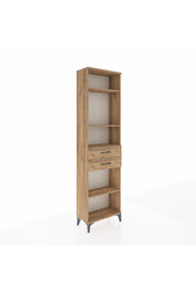 Arges Dolap 4 Raflı 2 Çekmeceli 60x30x221 Çam-Çam