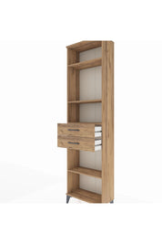 Arges Dolap 4 Raflı 2 Çekmeceli 60x30x221 Çam-Çam