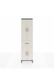 Arges Dolap 2 Raflı Tek Çekmeceli Tek Askılı 60x30x221 Antrasit-Aytaşı