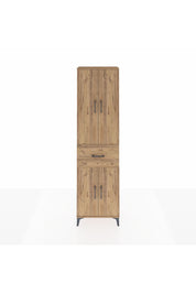 Arges Dolap 2 Raflı Tek Çekmeceli Tek Askılı 60x30x221 Çam-Çam