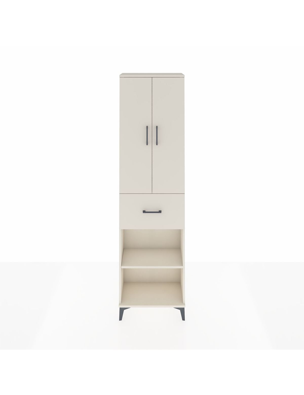 Arges Dolap 2 Raflı Tek Çekmeceli Tek Askılı 60x30x221 Aytaşı-Aytaşı