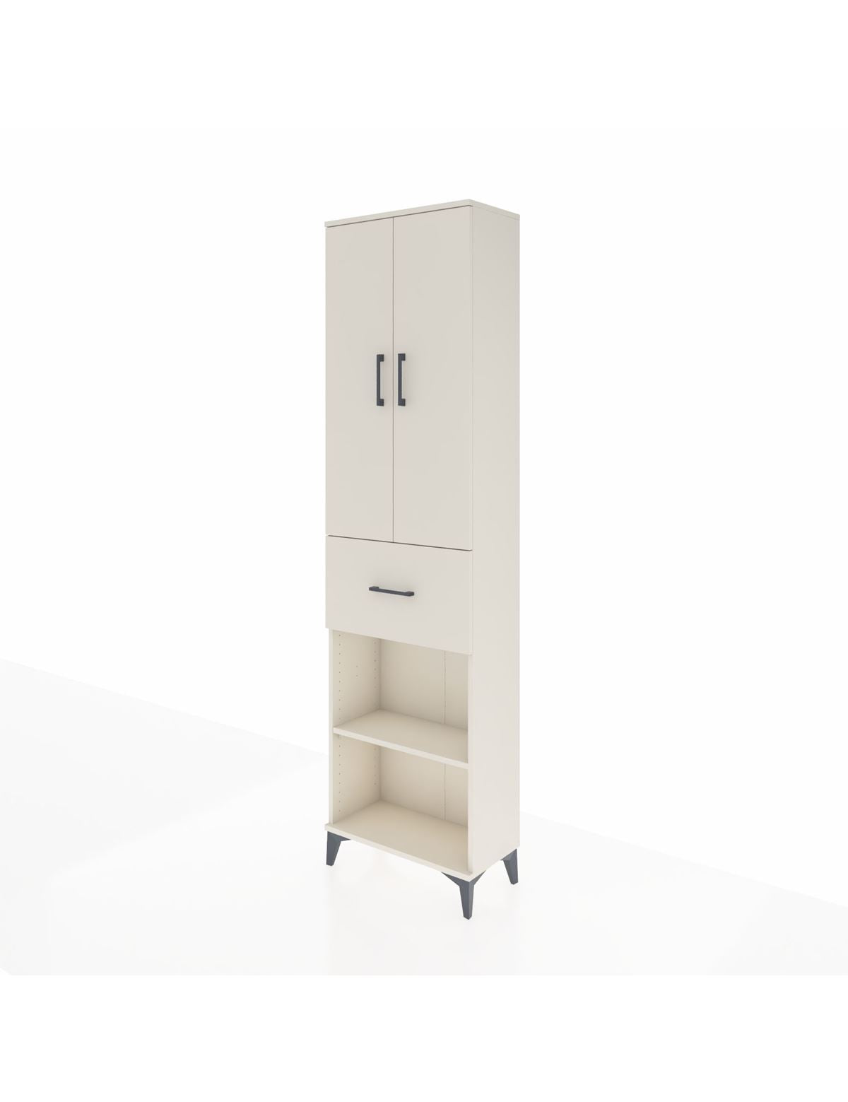Arges Dolap 2 Raflı Tek Çekmeceli Tek Askılı 60x30x221 - S29M201V1A