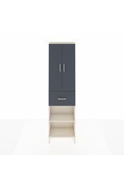 Arges Dolap 2 Raflı Tek Çekmeceli Tek Askılı 60x30x221 Aytaşı-Antrasit