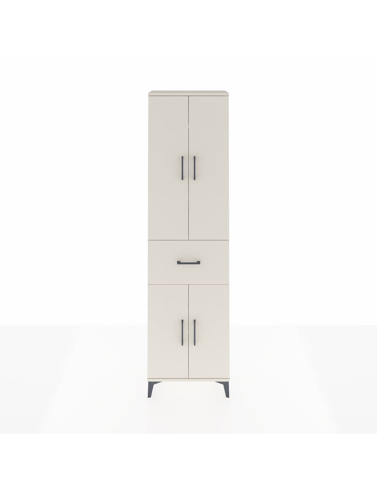 Arges Dolap 4 Raflı Tek Çekmeceli 4 Kapaklı 60x30x221 Aytaşı-Aytaşı