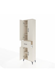 Arges Dolap 4 Raflı Tek Çekmeceli 4 Kapaklı 60x30x221 Aytaşı-Aytaşı