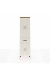 Arges Dolap 4 Raflı Tek Çekmeceli 4 Kapaklı 60x30x221 Çam-Aytaşı