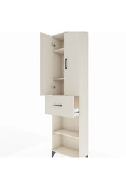 Arges Dolap 4 Raflı Tek Çekmeceli 2 Kapaklı 60x30x221 Aytaşı-Aytaşı