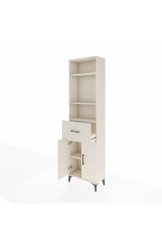 Arges Dolap 4 Raflı Tek Çekmeceli 2 Kapaklı 60x30x221 Aytaşı-Aytaşı