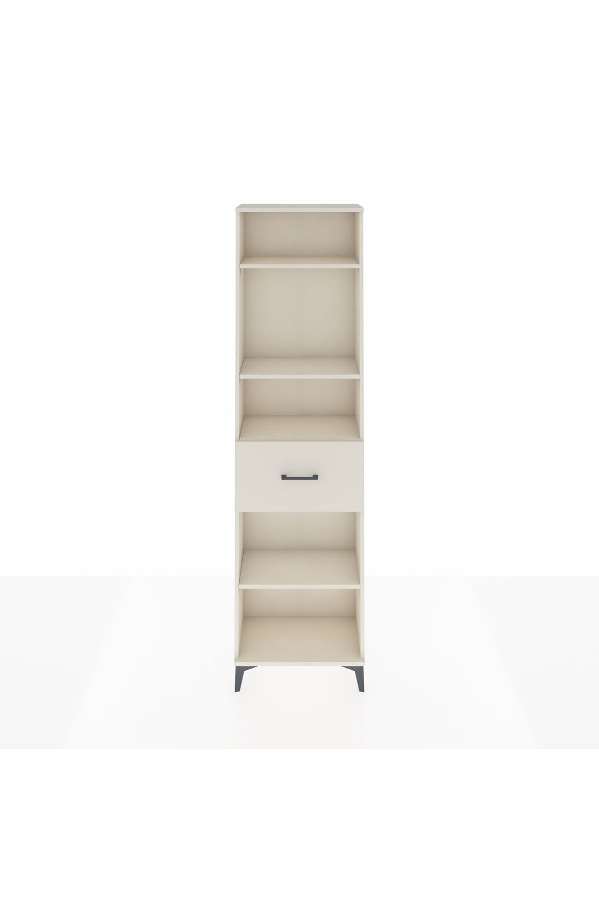 Arges Dolap 4 Raflı Tek Çekmeceli 60x30x221 Aytaşı-Aytaşı