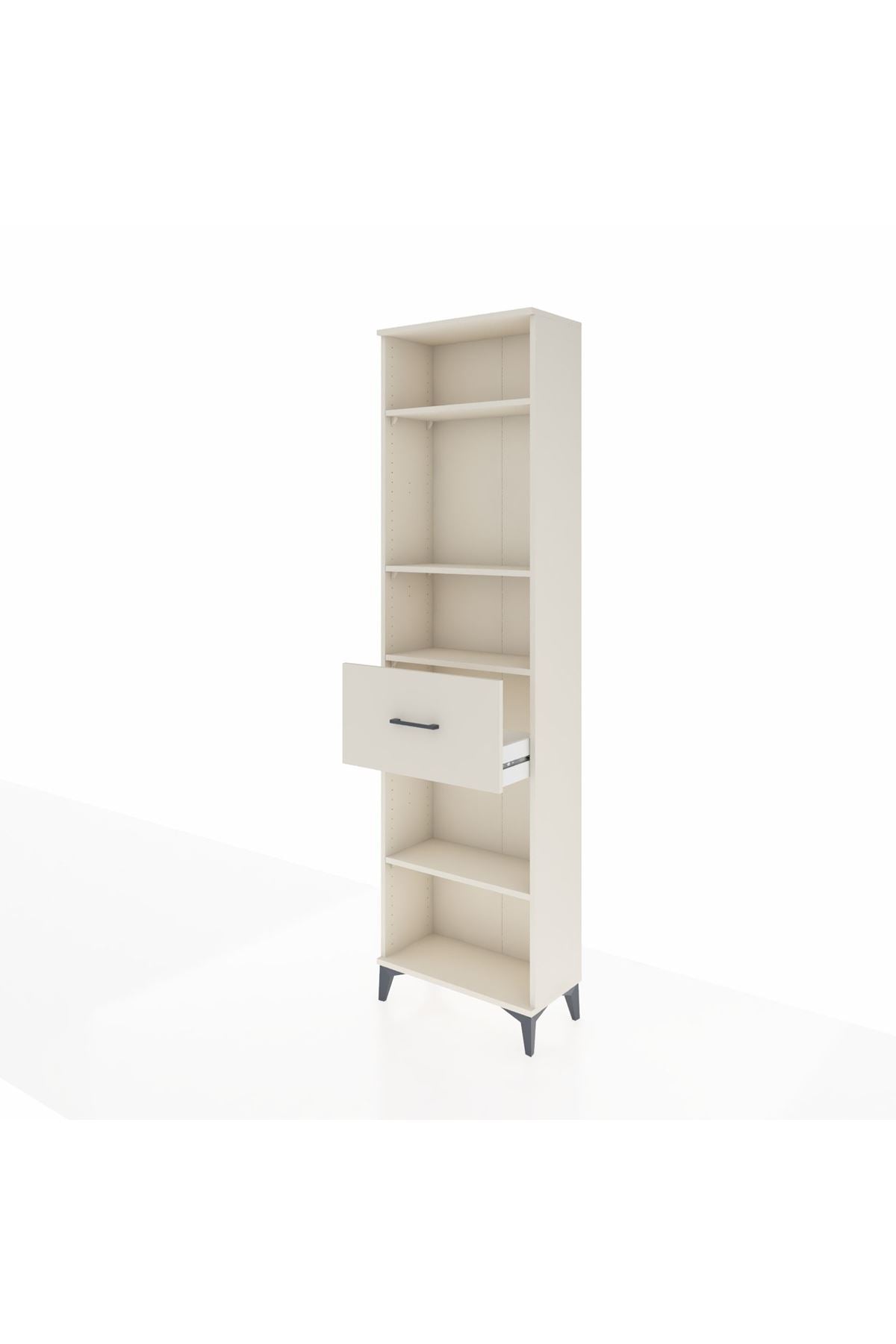 Arges Dolap 4 Raflı Tek Çekmeceli 60x30x221 Aytaşı-Aytaşı