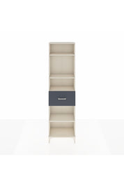 Arges Dolap 4 Raflı Tek Çekmeceli 60x30x221 Aytaşı-Antrasit