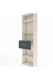 Arges Dolap 4 Raflı Tek Çekmeceli 60x30x221 Aytaşı-Antrasit