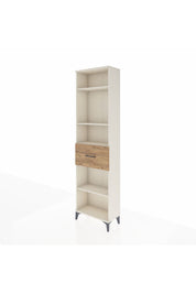 Arges Dolap 4 Raflı Tek Çekmeceli 60x30x221 Aytaşı-Çam